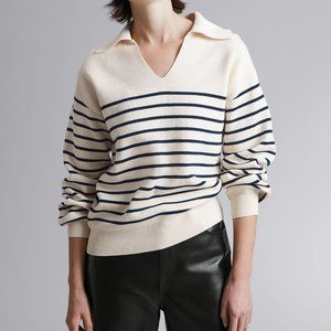 & Other Stories Relaxed Collared Sweater